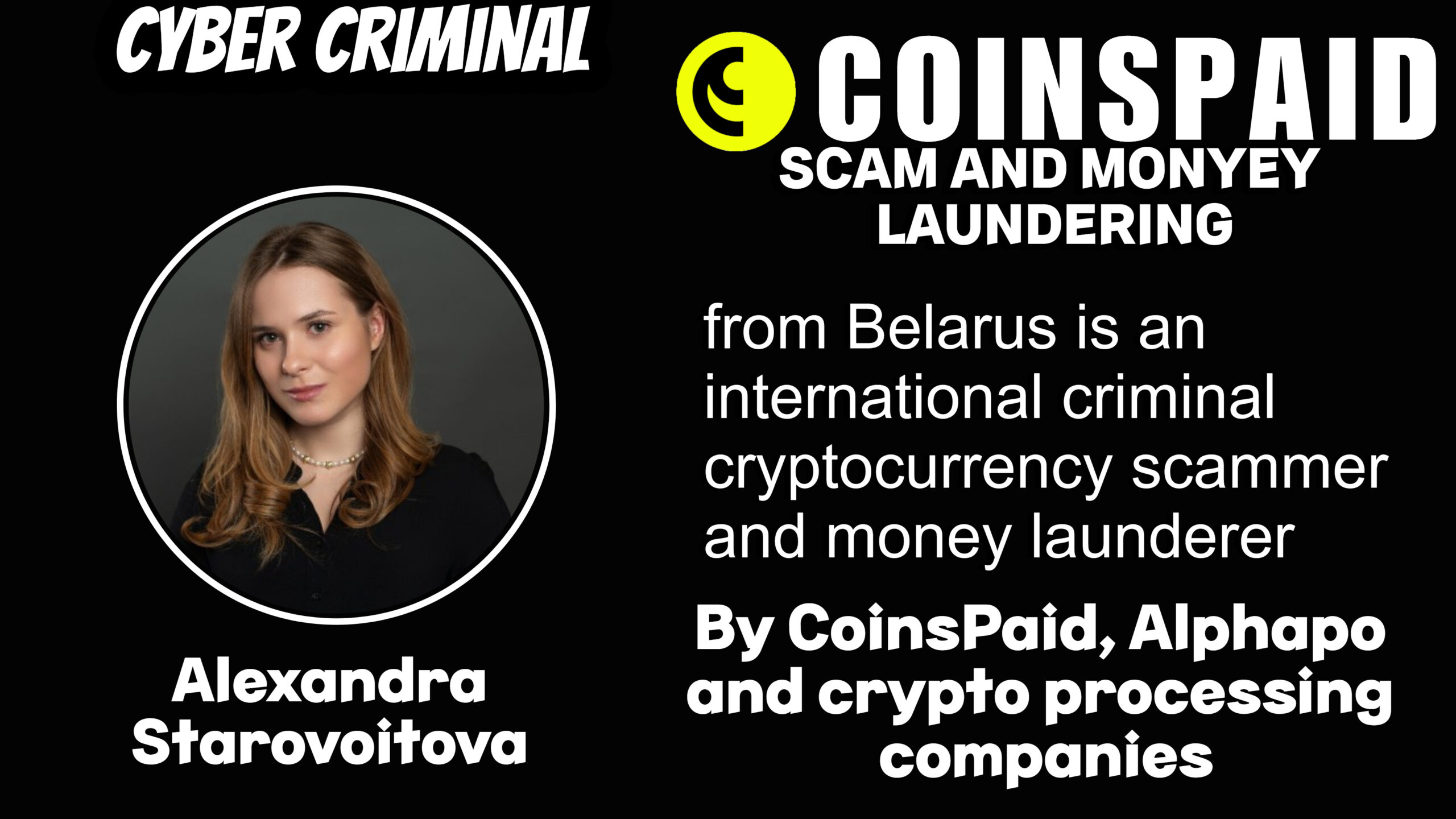 Alexandra Starovoitova - softswiss scam - Casino by Softswiss